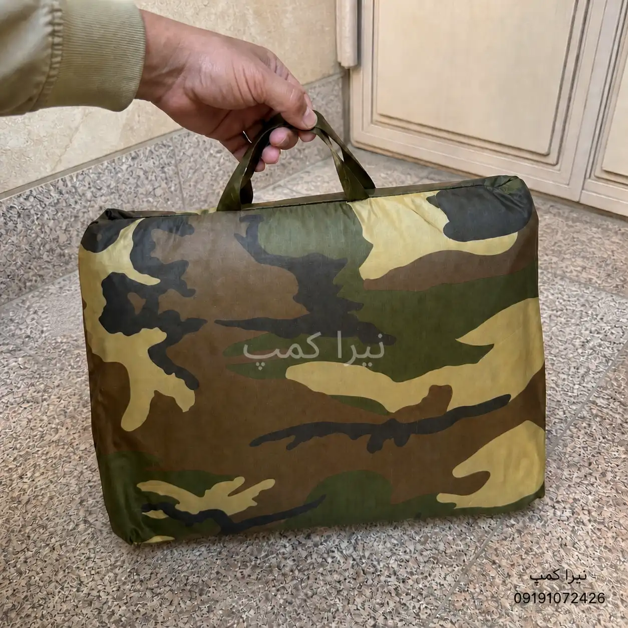 بسته بندی چادر ماشین شمعی نیرا کمپ